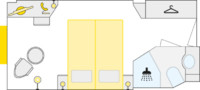 2-Bett-Außenkabine mit Fenster 14.5 S m² 2-Bett-Außenkabine mit Fenster 14.5 S m²