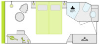 2-Bett-Außenkabine mit Panoramafenster 16 B m² 2-Bett-Außenkabine mit Panoramafenster 16 B m²