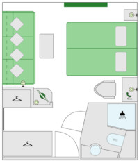 2-Bett-Familienkabine mit 3 Zusatzbetten 28 G m² 2-Bett-Familienkabine mit 3 Zusatzbetten 28 G m²
