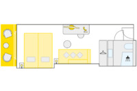 2-Bett-Außenkabine mit Balkon 21 B m² 2-Bett-Außenkabine mit Balkon 21 B m²