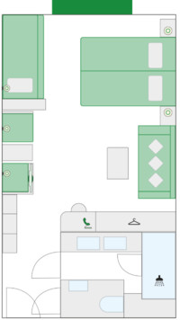 2-Bett-Familienkabine mit 3 Zusatzbetten 28 G m² 2-Bett-Familienkabine mit 3 Zusatzbetten 28 G m²