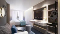 2-Bett-Außenkabine mit französischem Balkon 14.5 C m² 2-Bett-Außenkabine mit französischem Balkon 14.5 C m²