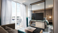 2-Bett-Balkonsuite mit französischem Balkon 29 F m² 2-Bett-Balkonsuite mit französischem Balkon 29 F m²