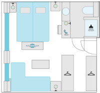 2-Bett-Juniorsuite mit französischem Balkon 21 E m² 2-Bett-Juniorsuite mit französischem Balkon 21 E m²