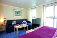 2-Bett-Juniorsuite mit französischem Balkon 21 E m² 2-Bett-Juniorsuite mit französischem Balkon 21 E m²