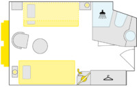 2-Bett Außenkabine mit Fenster 14.5 S m² 2-Bett Außenkabine mit Fenster 14.5 S m²